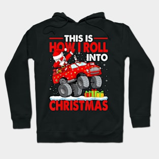 Christmas Pajama Dabbing Santa Claus Hoodie